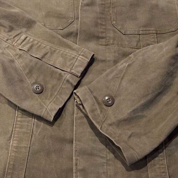 Wahler German Army Military Olive Green Field Shirt Womens Size 7 Grunge 1990s - Picture 9 of 14